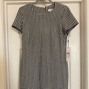 NWT Calvin Klein Buffalo Check Dress